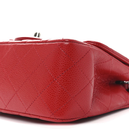 Chanel Caviar Quilted Mini Square Flap Red 11 of 11