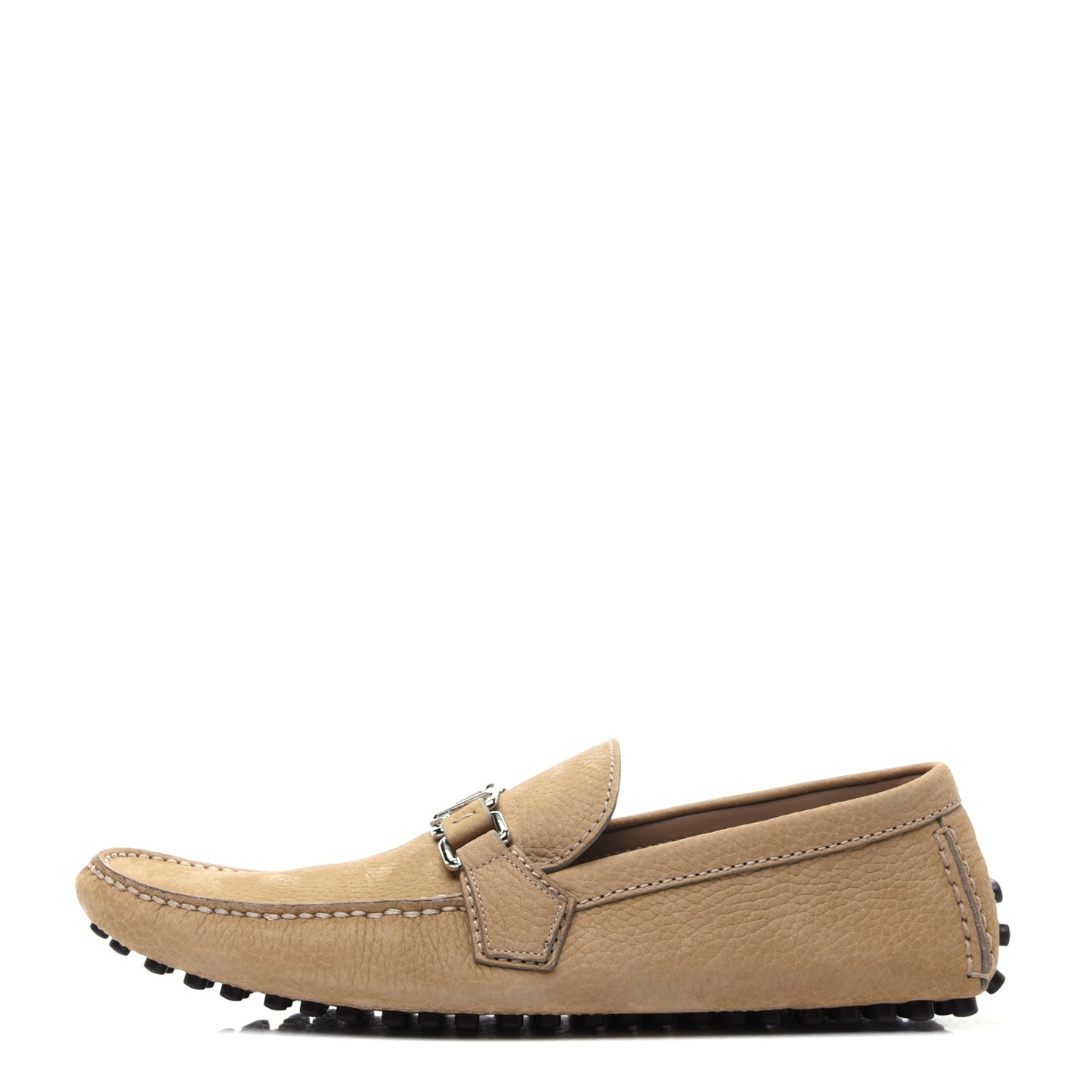 Nubuck Mens Hockenheim Moccasin Loafers 9 Beige