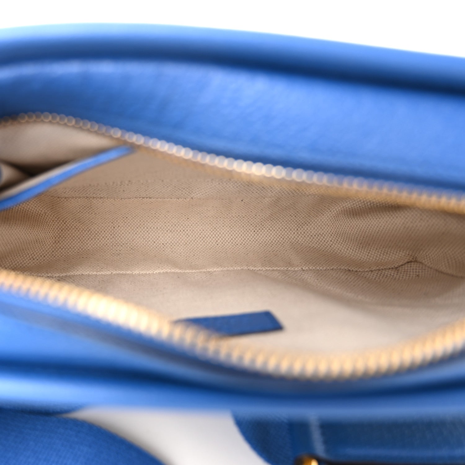 Gucci GG Supreme Monogram Mix Textured Dollar Calfskin Rhombus Inlay Crossbody Bag Beige Ebony Harvest Joy Blue 5 of 10