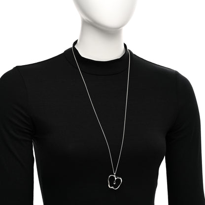 Tiffany Sterling Silver Large Elsa Peretti Apple Pendant Necklace 2 of 4
