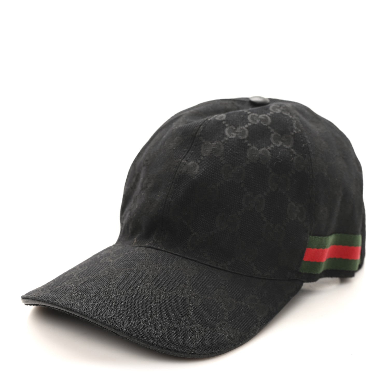 Gucci Monogram Web Baseball Hat XL Black 1 of 9