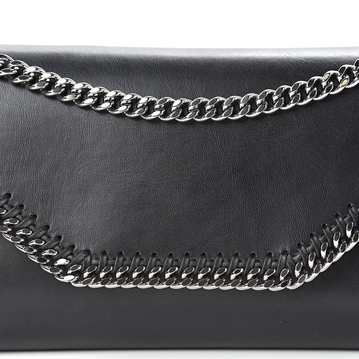 Eco Alter Nappa Falabella Clutch with Chain Bag Black