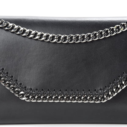 Stella McCartney Eco Alter Nappa Falabella Clutch with Chain Bag Black 8 of 10