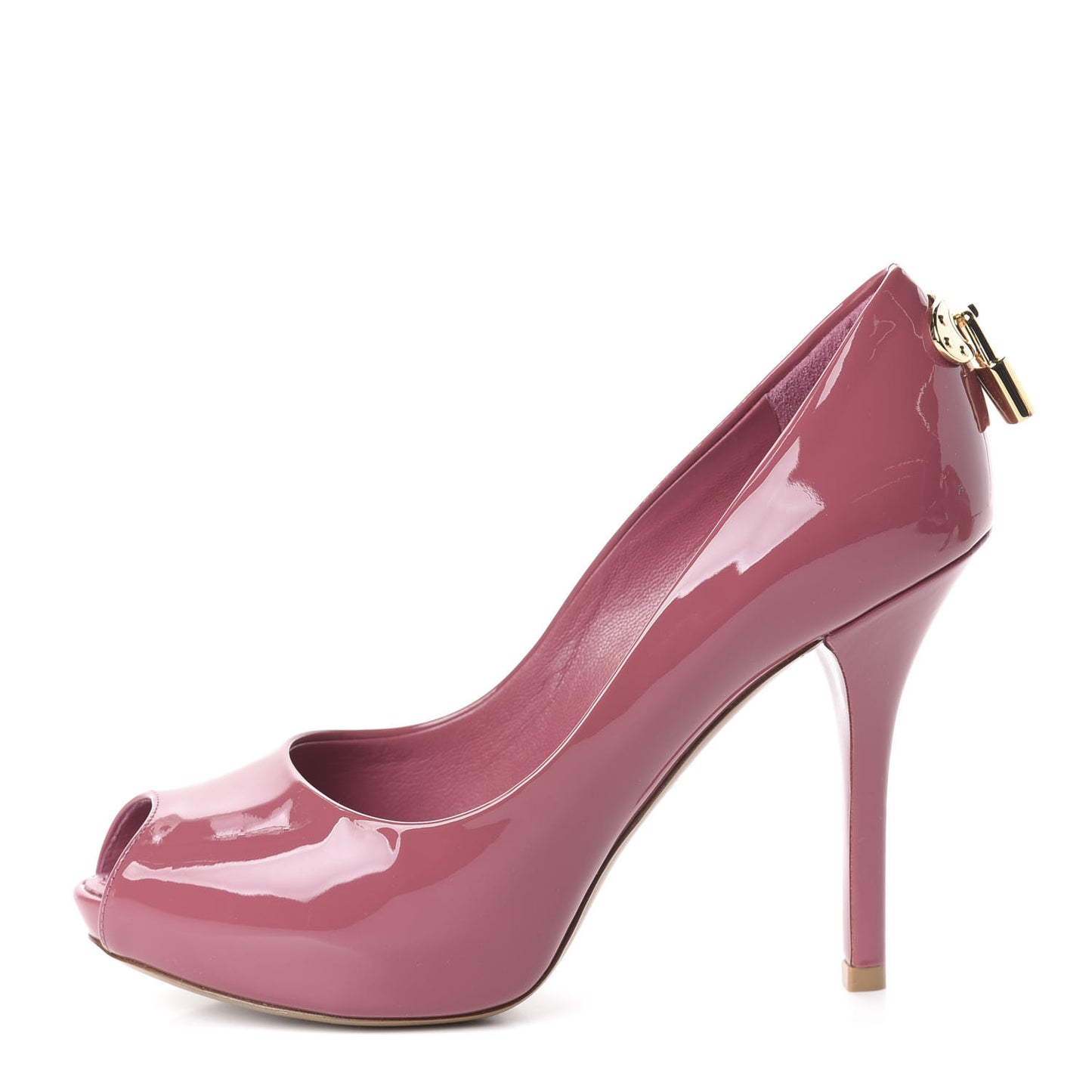 Patent Calfskin Oh Really Peep Toe Pumps 35 Frambroise