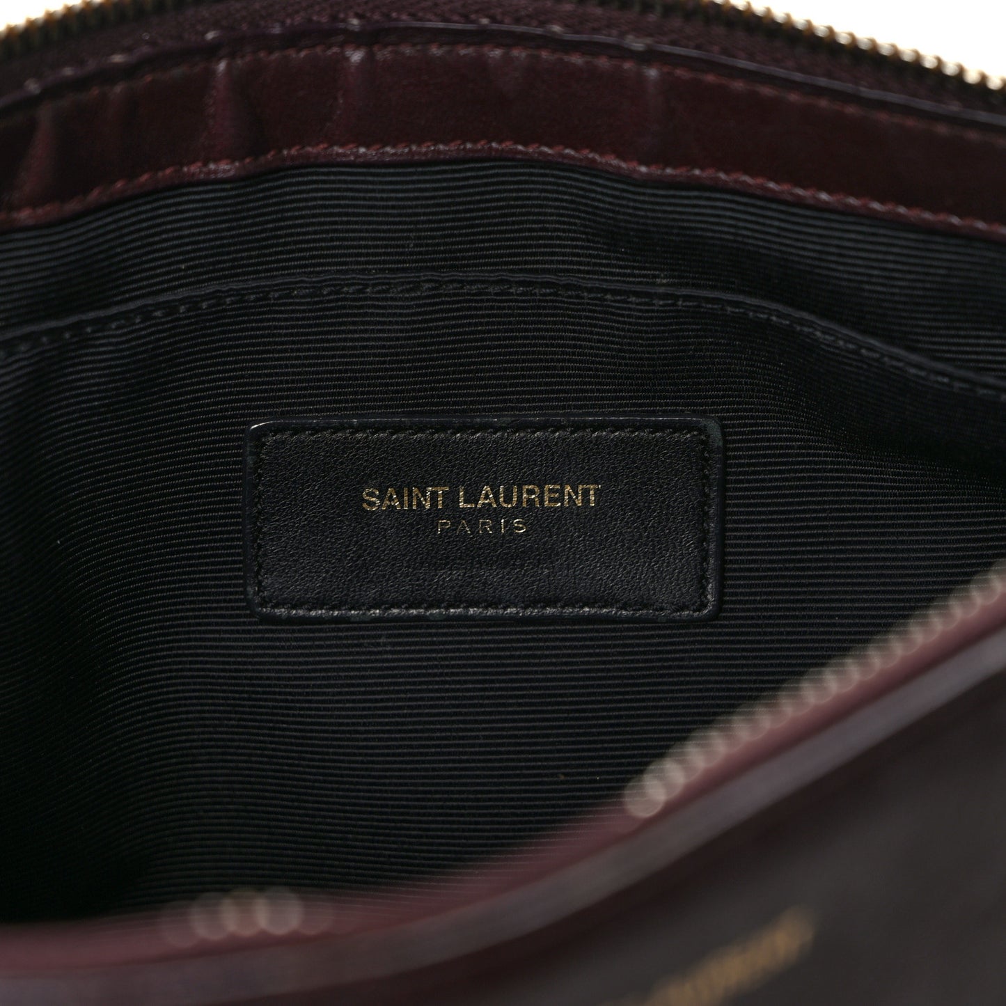 Calfskin Teen Monogram Crossbody Bag Bordeaux