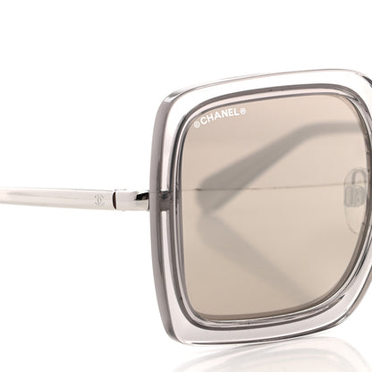 Chanel Mirror Square Sunglasses 4240 Grey 10 of 10