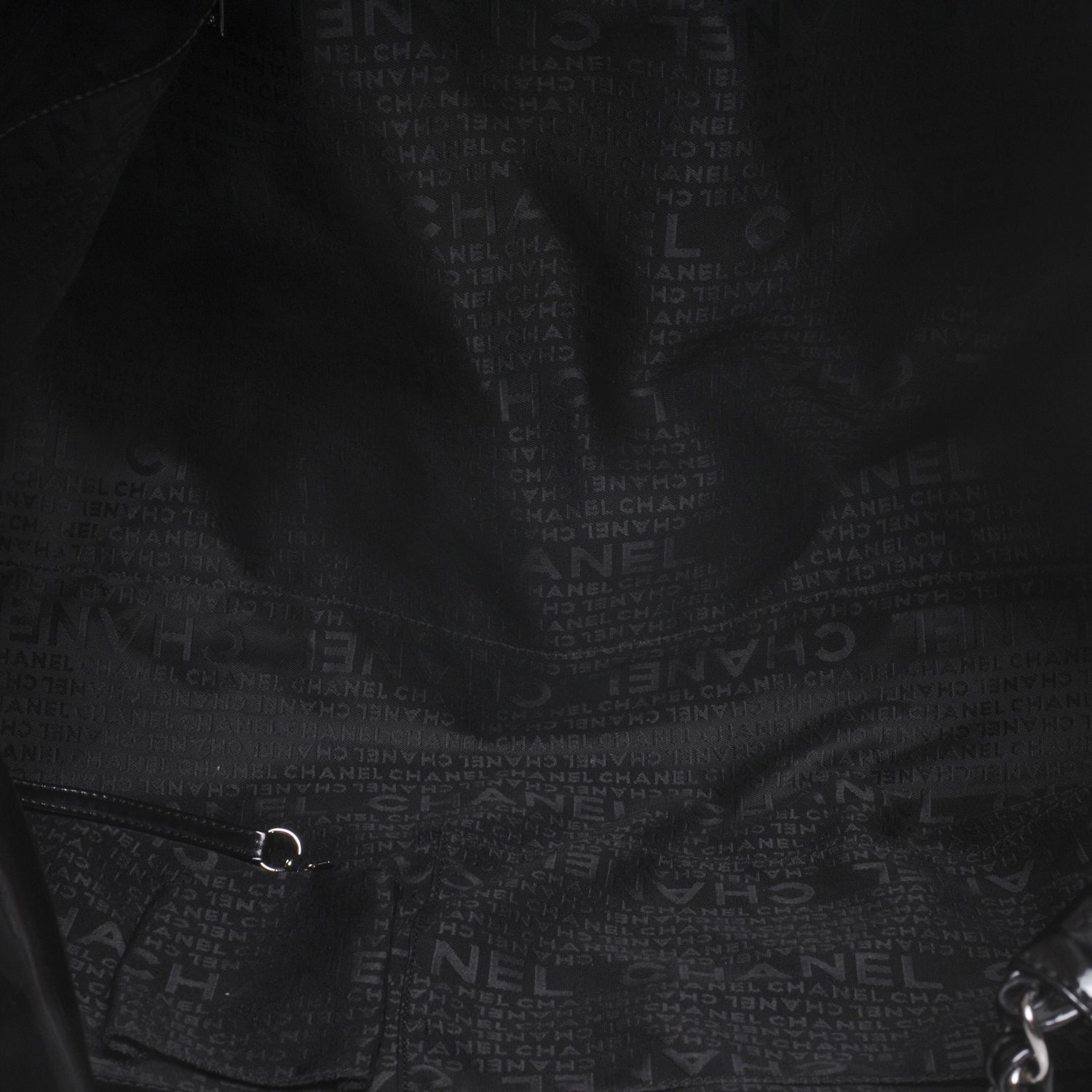 Chanel Vinyl XL Coco Cabas Black 5 of 7