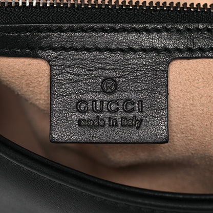 Gucci Calfskin Matelasse Small GG Marmont Shoulder Bag Black 6 of 14