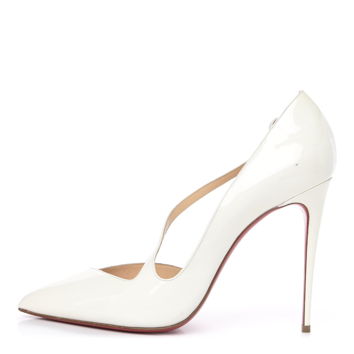 Christian Louboutin Patent Jumping 100 Pumps 41 White 1 of 10