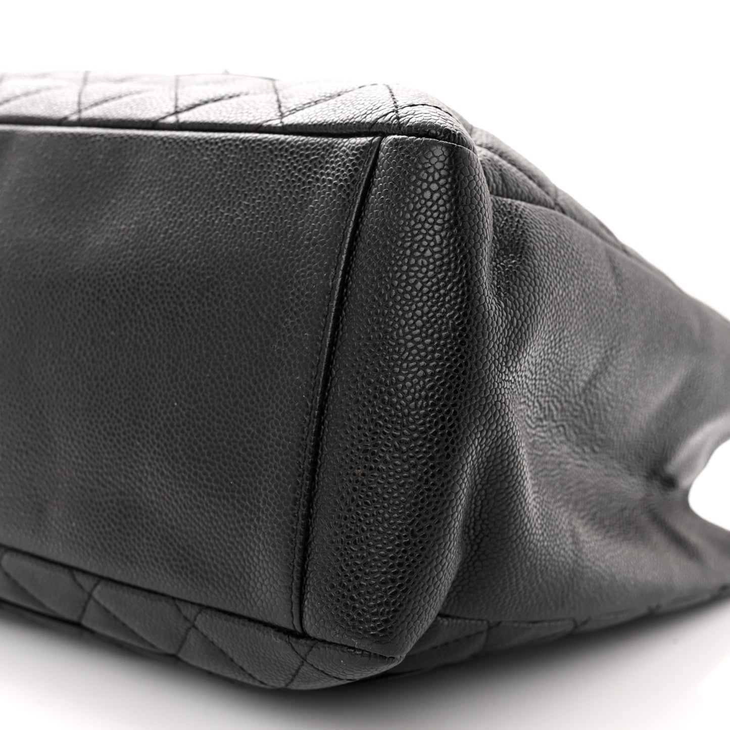 Caviar Quilted Grand Shopping Tote GST Black