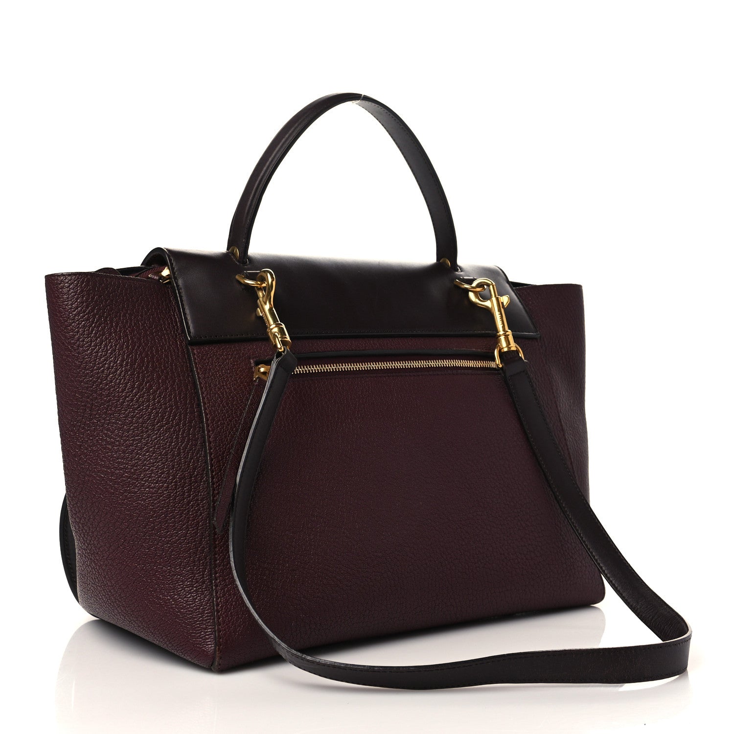 Celine Goatskin Smooth Calfskin Mini Belt Bag Burgundy 3 of 7