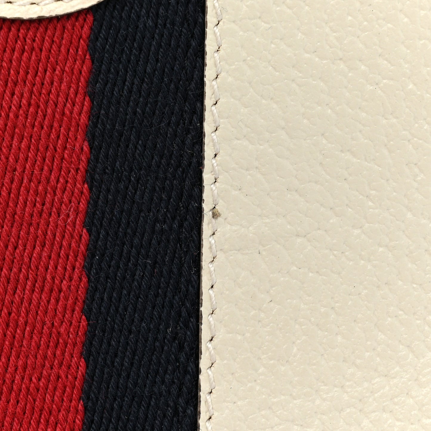 Textured Calfskin Web Mini Ophidia Round Backpack Mystic White