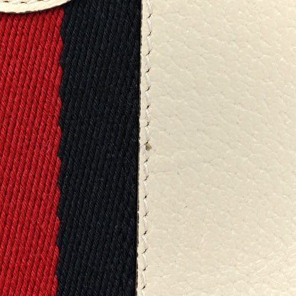 Gucci Textured Calfskin Web Mini Ophidia Round Backpack Mystic White 8 of 8