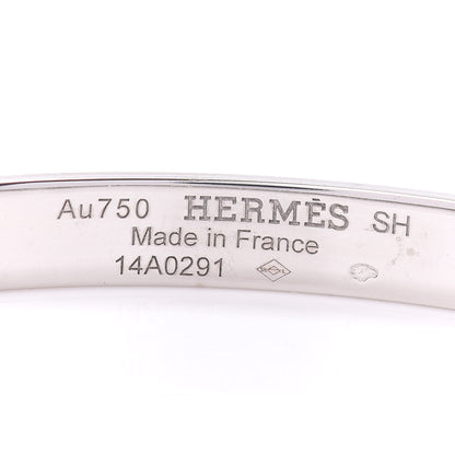 Hermes 18K White Gold PM Collier De Chien Bracelet SH 4 of 4
