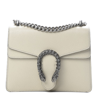Gucci Textured Calfskin Crystal Mini Dionysus Shoulder Bag Mystic White 1 of 10