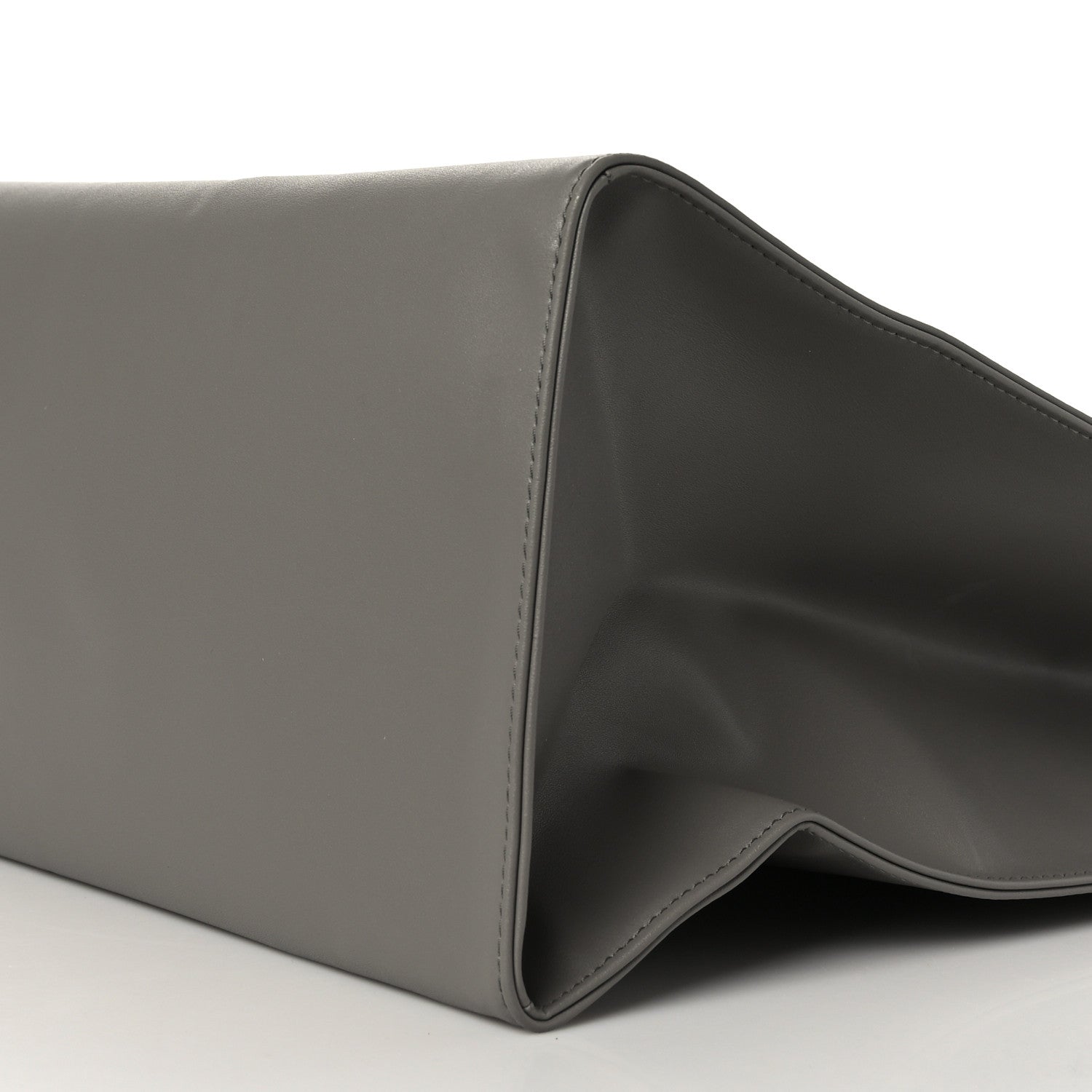 Telfar Vegan Leather Large Shopping Bag Grey 8 of 8