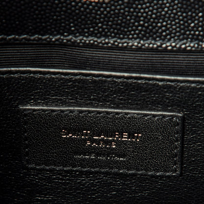 Saint Laurent Grain De Poudre Small Monogram Kate Satchel Black 8 of 11
