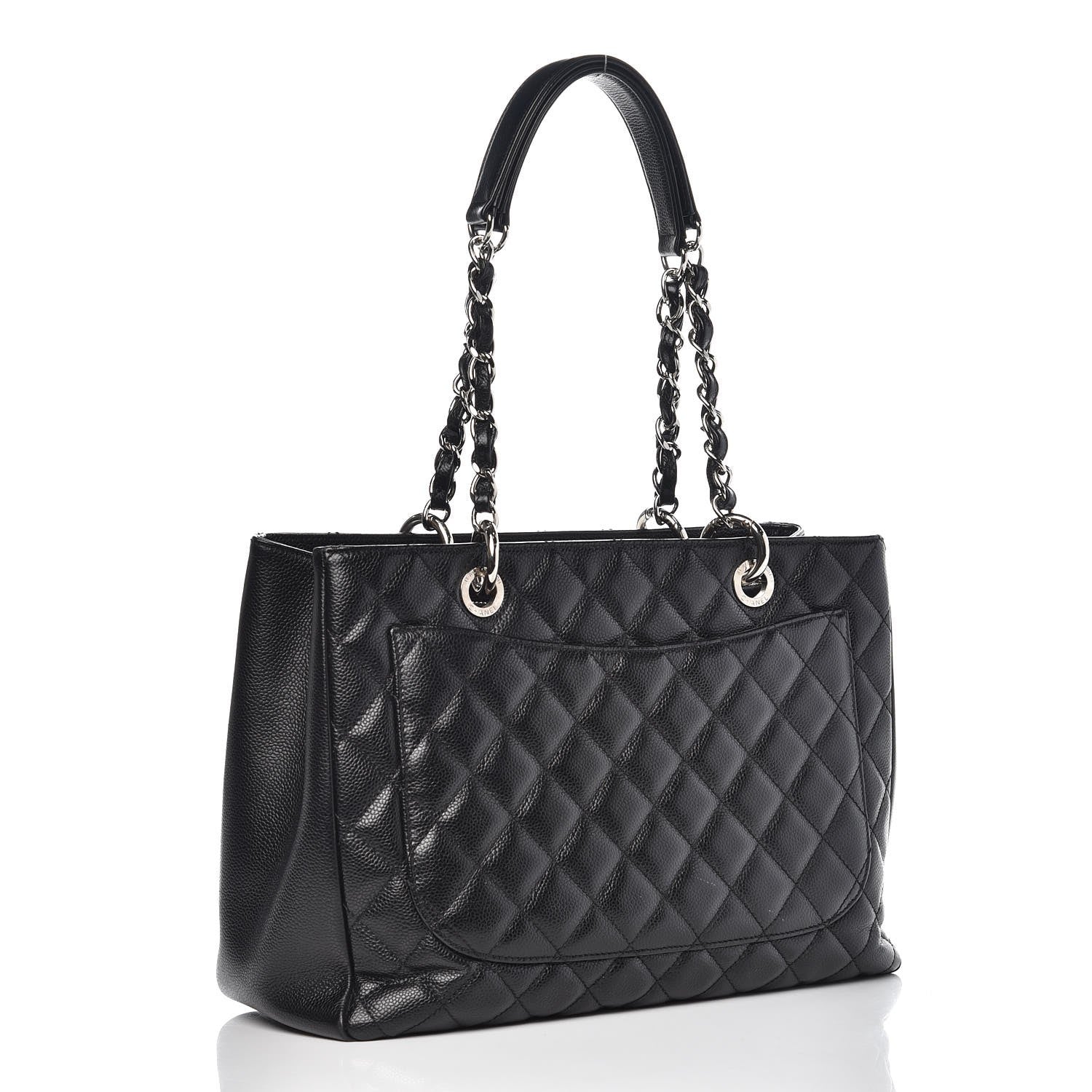 Chanel Caviar Quilted Grand Shopping Tote GST Black 4 of 23