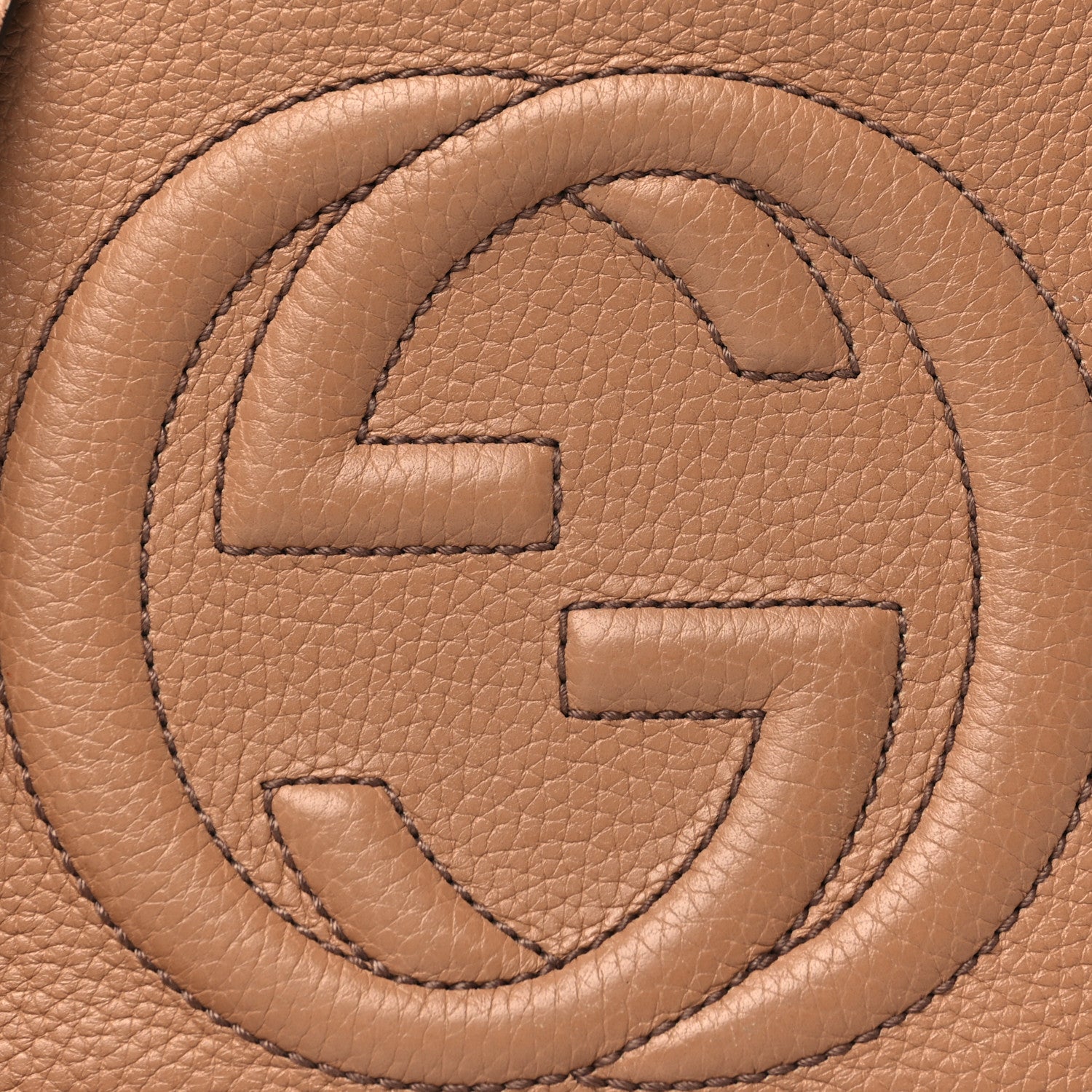 Gucci Pebbled Calfskin Small Soho Disco Bag Camelia 7 of 16