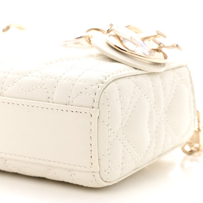 Christian Dior Lambskin Cannage Dioramour Micro Lady D-Joy Latte 10 of 11