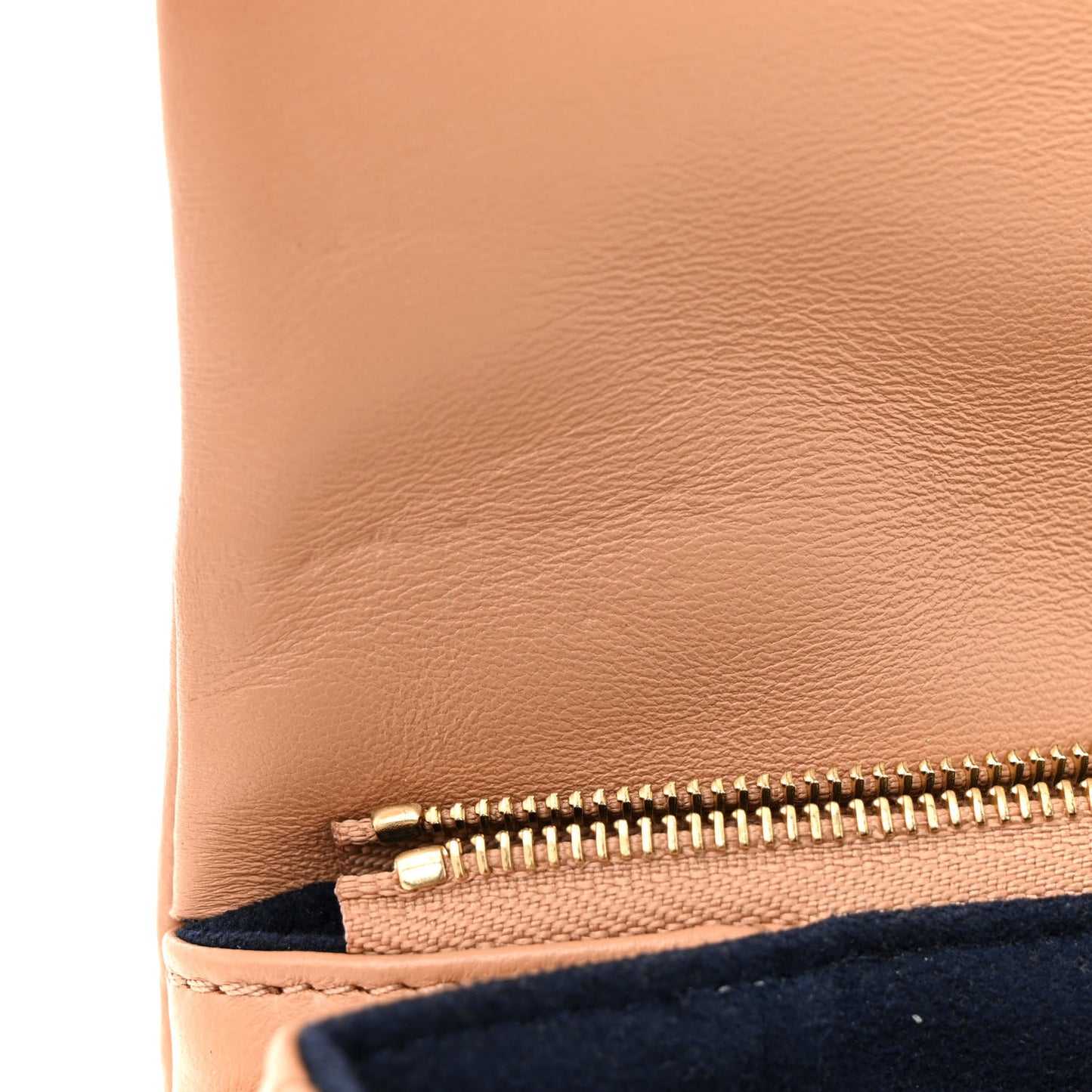 Lambskin Embossed Monogram Pochette Coussin Camel