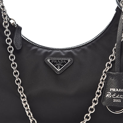 Prada Nylon Re-Edition 2005 Shoulder Bag Black 12 of 12