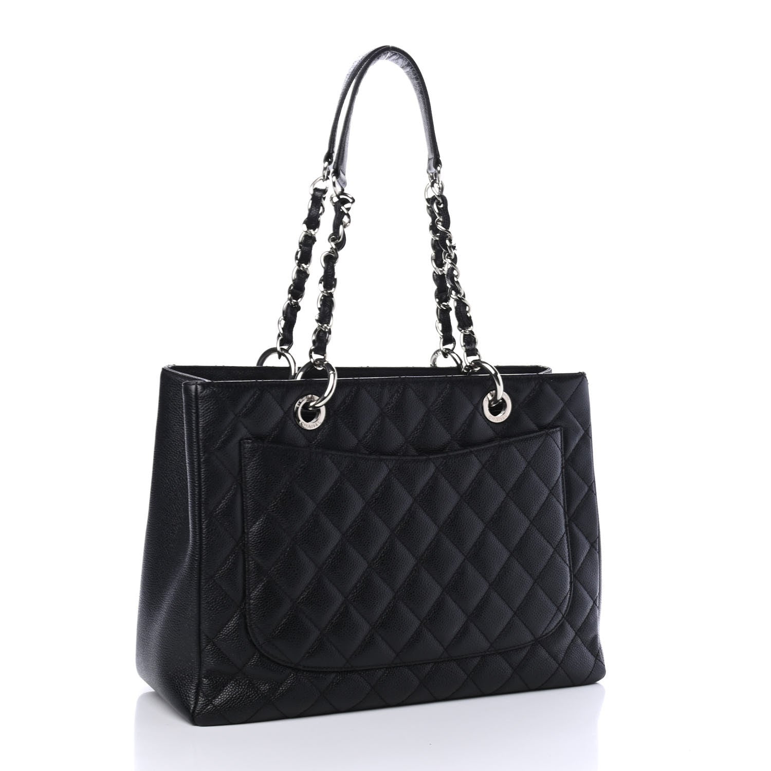 Chanel Caviar Quilted Grand Shopping Tote GST Black 2 of 4