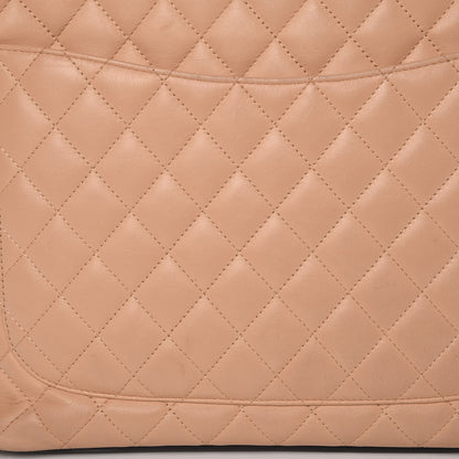 Chanel Calfskin Quilted Large Cambon Tote Beige Black 13 of 16