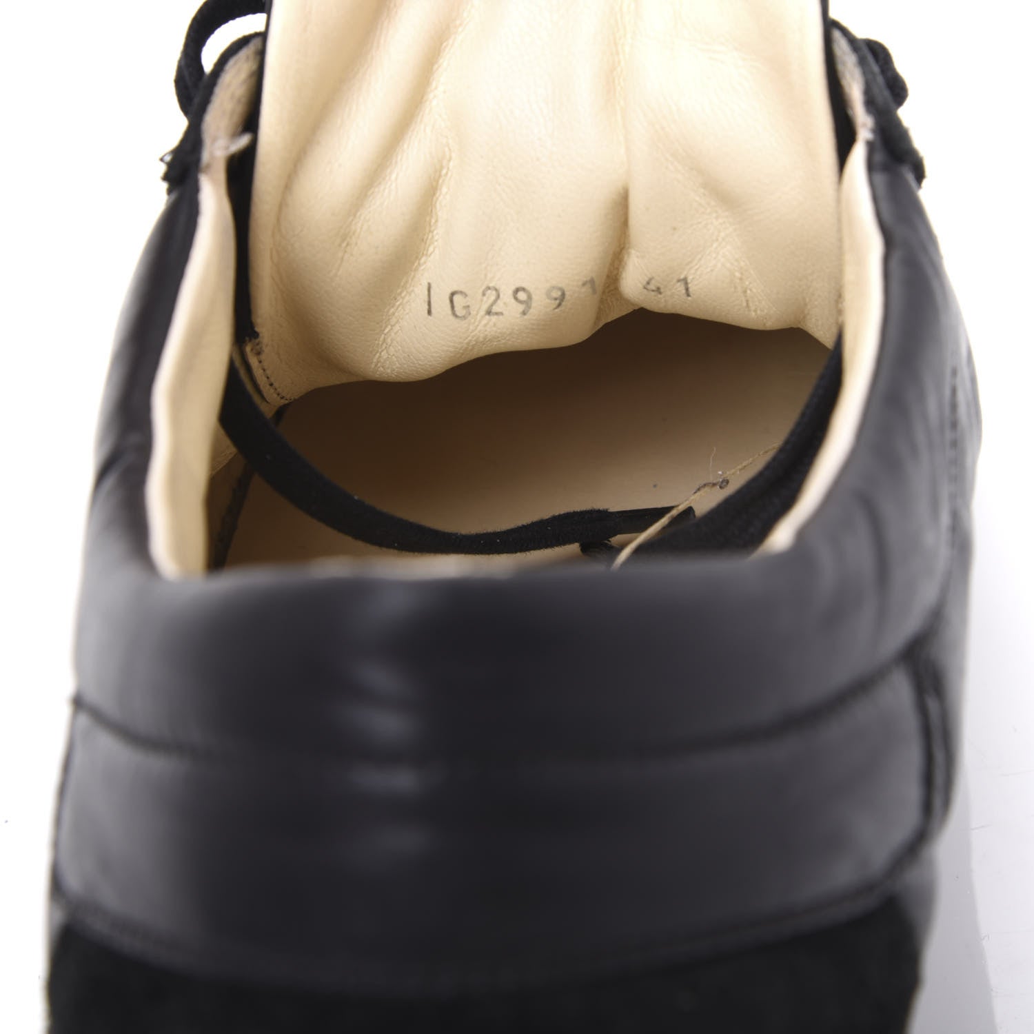 Chanel Suede Calfskin Womens CC Sneakers 41 Black 8 of 8