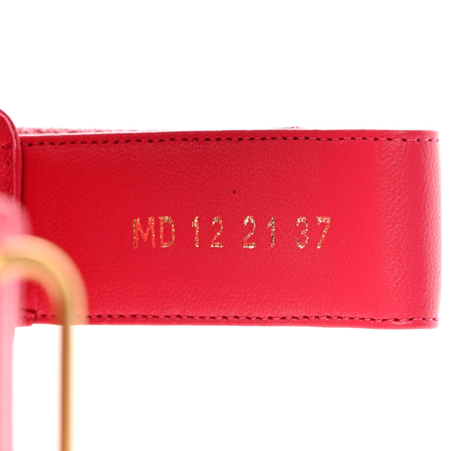 Lambskin Dioract Sandals 37 Raspberry