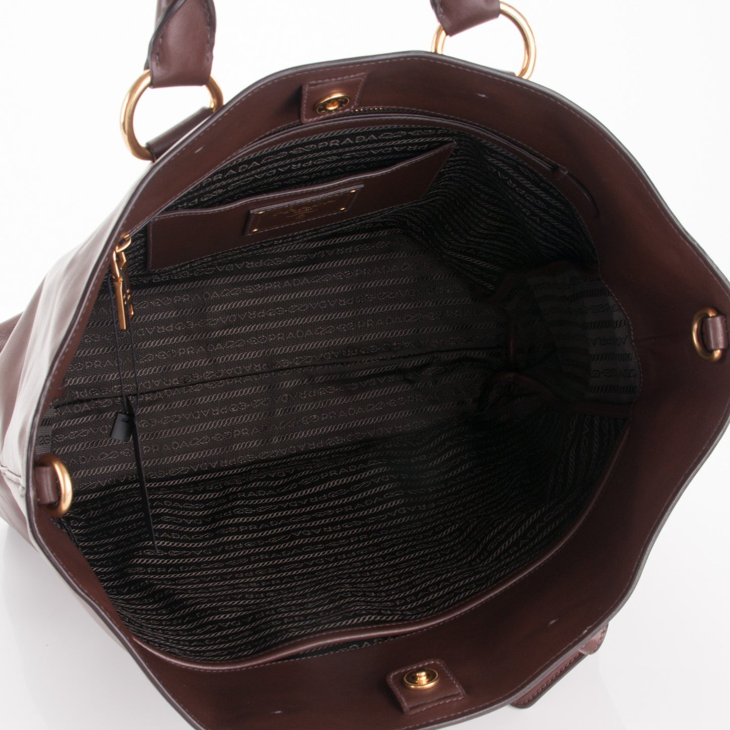 Soft Calf Shopping Tote Bruciato