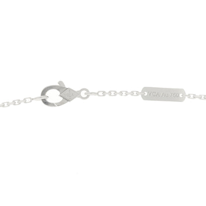Van Cleef & Arpels 18K White Gold Guilloche Vintage Alhambra Pendant Necklace 4 of 6