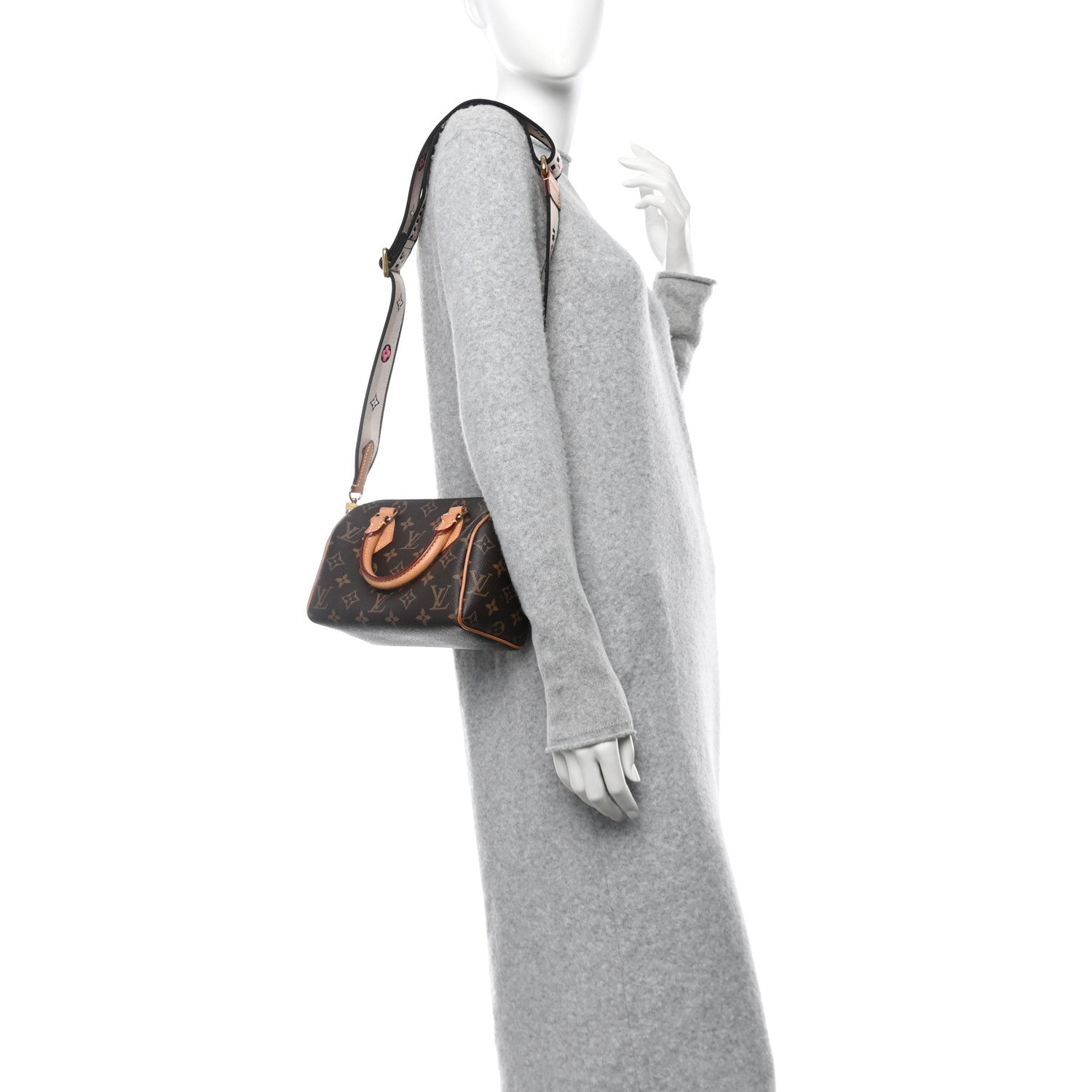 Louis Vuitton Monogram Speedy Bandouliere 20 Black 2 of 9