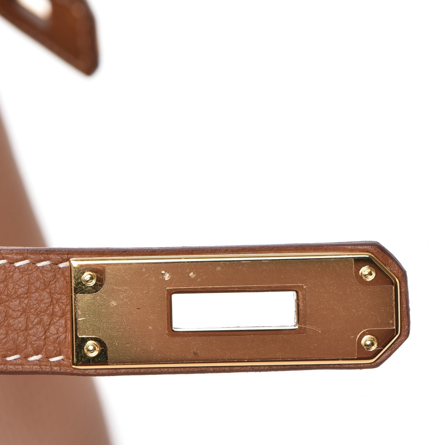 Taurillon Clemence Retourne Horseshoe Kelly 28 Gold