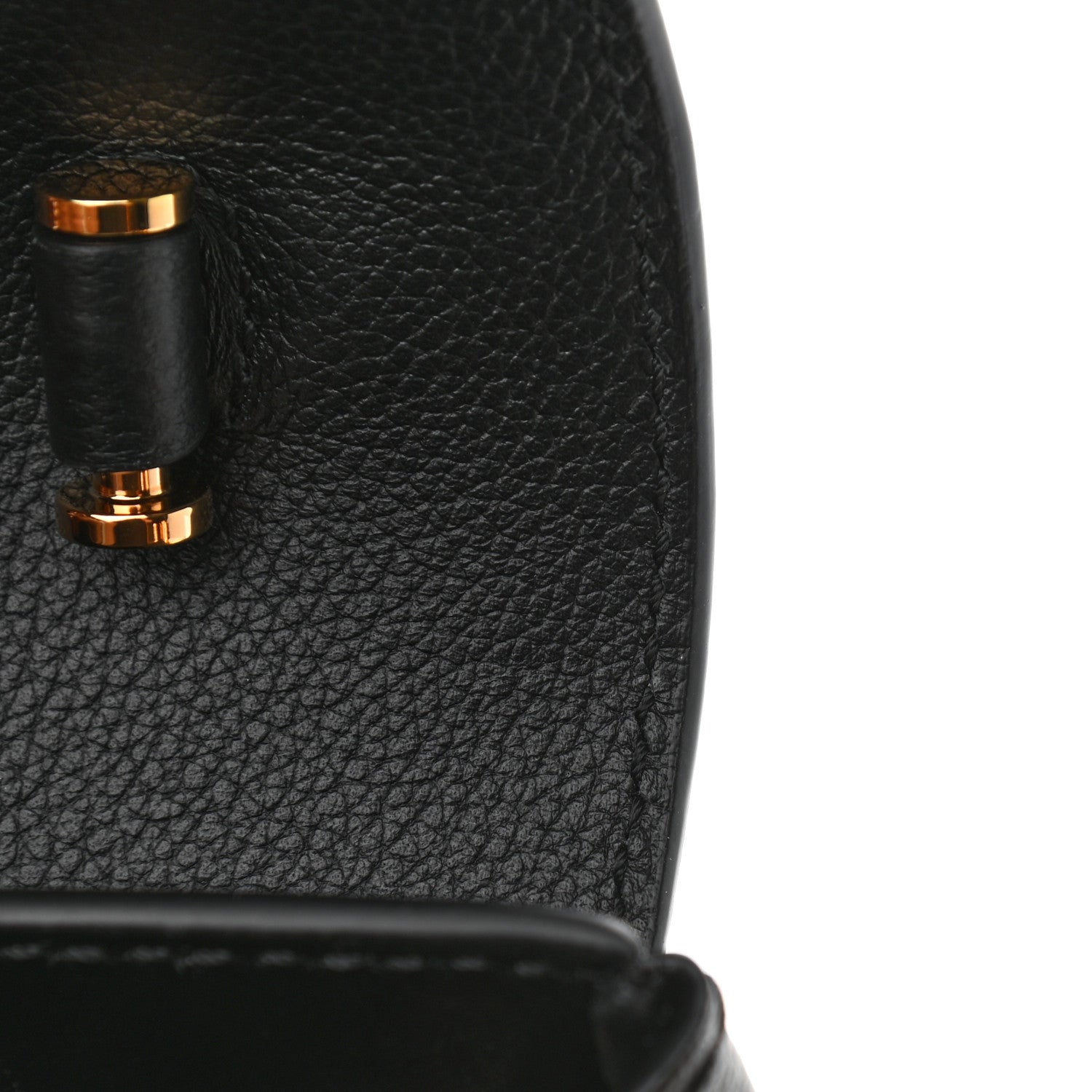 Versace Grained Calfskin Small La Medusa Top Handle Bag Black 10 of 13