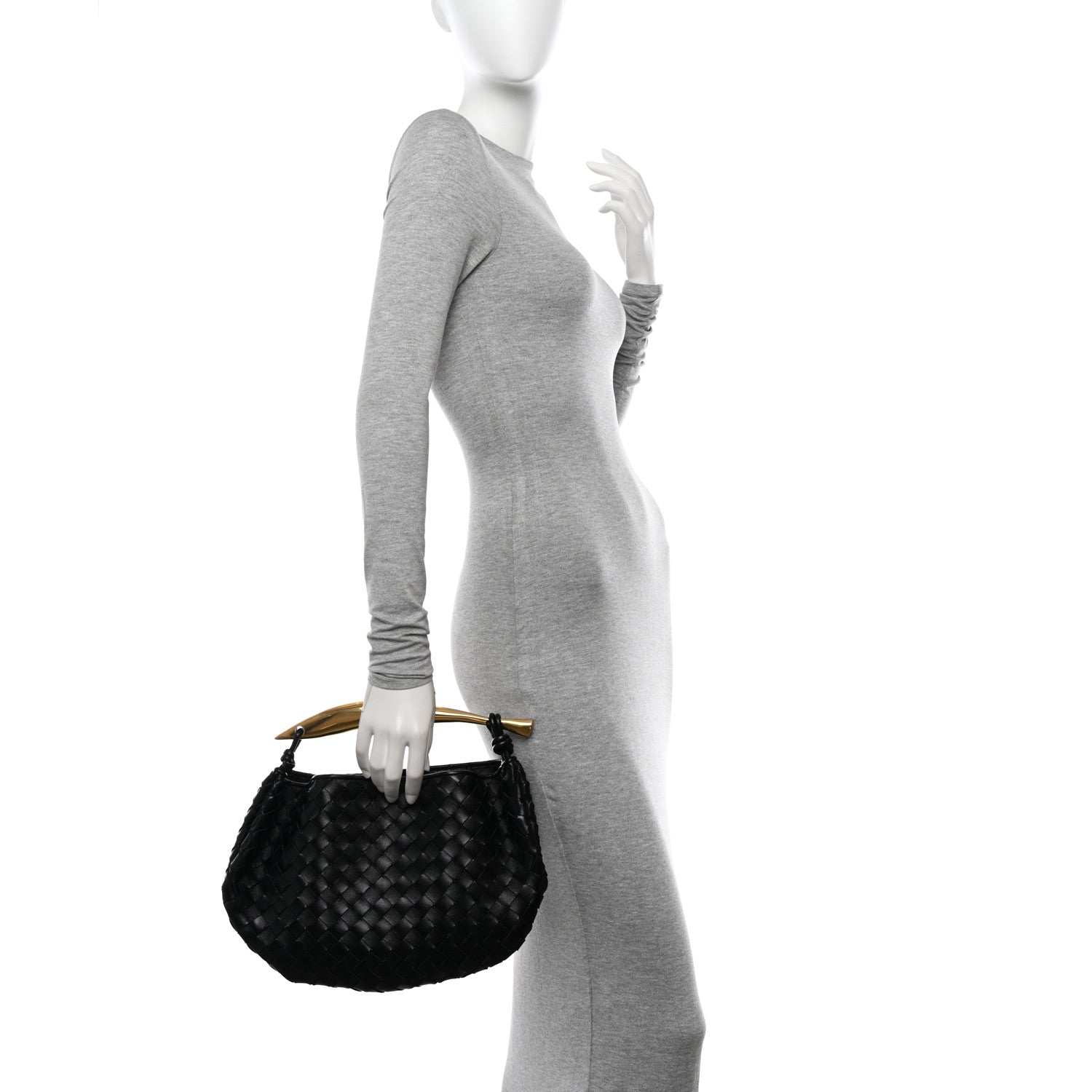 Bottega Veneta Nappa Intrecciato Sardine Bag Black 2 of 11