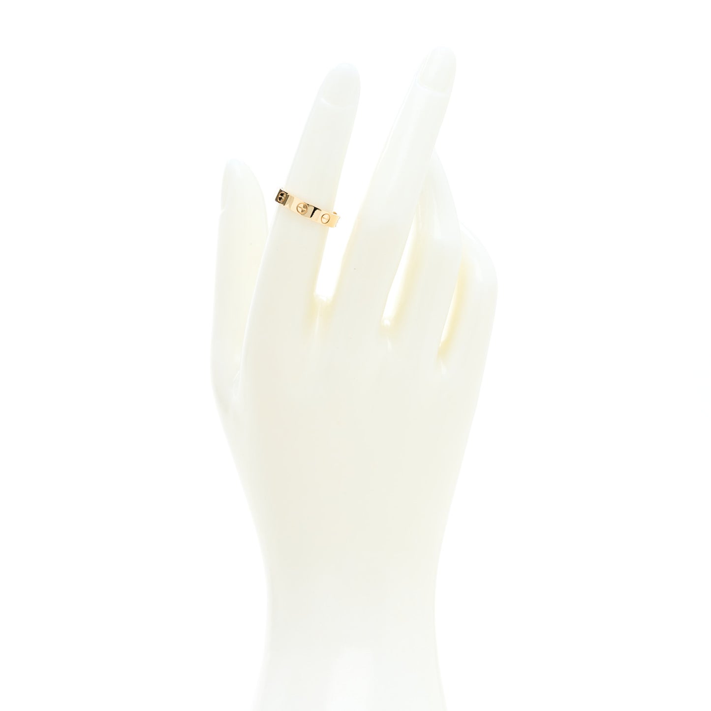 18K Yellow Gold 3.5mm LOVE Wedding Band Ring 50 5.25