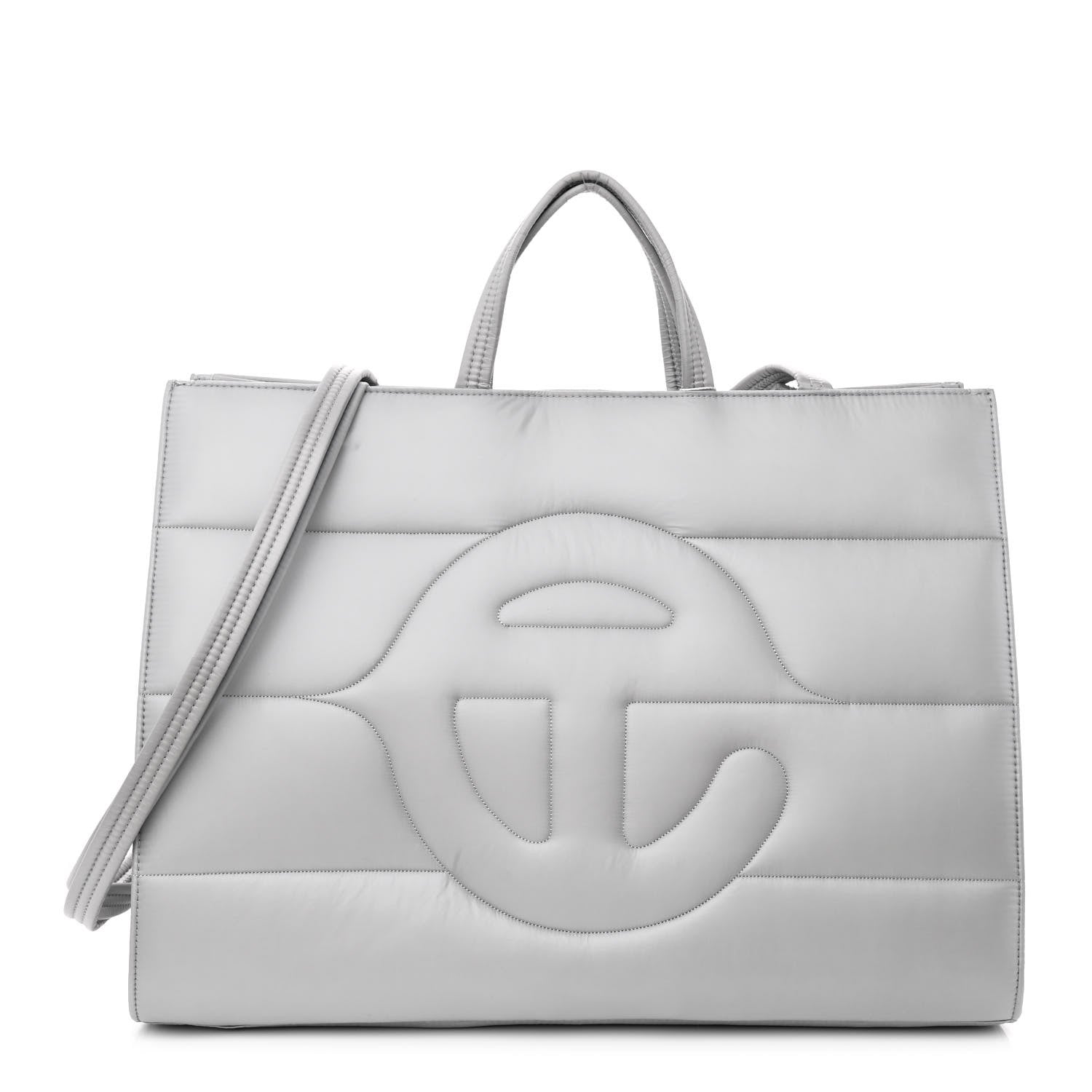 Telfar Nylon Large Puff Shopping Bag Grey 1 of 11
