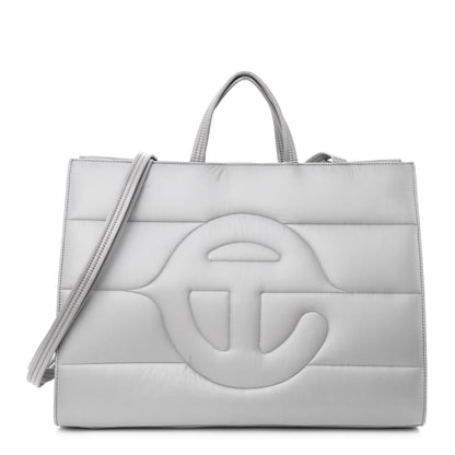 Telfar Nylon Large Puff Shopping Bag Grey 1 of 11