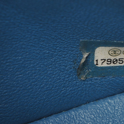 Chanel Iridescent Caviar Quilted Mini Square Flap Blue 7 of 9