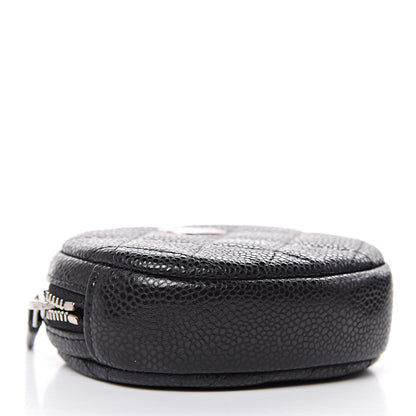 Chanel Caviar Quilted Zip Around Classic Coin Purse Black 4 of 8