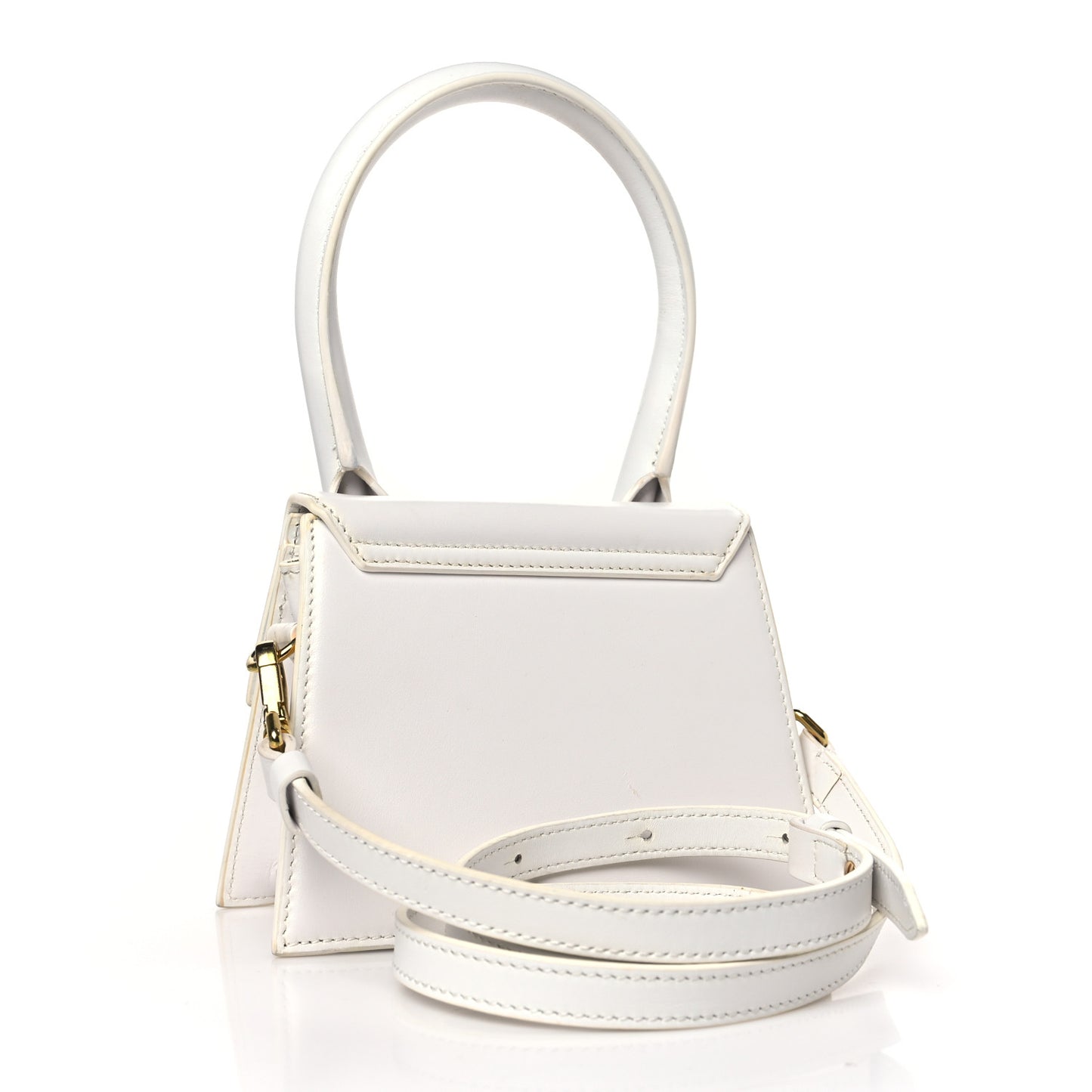 Smooth Calfskin Le Chiquito Moyen White