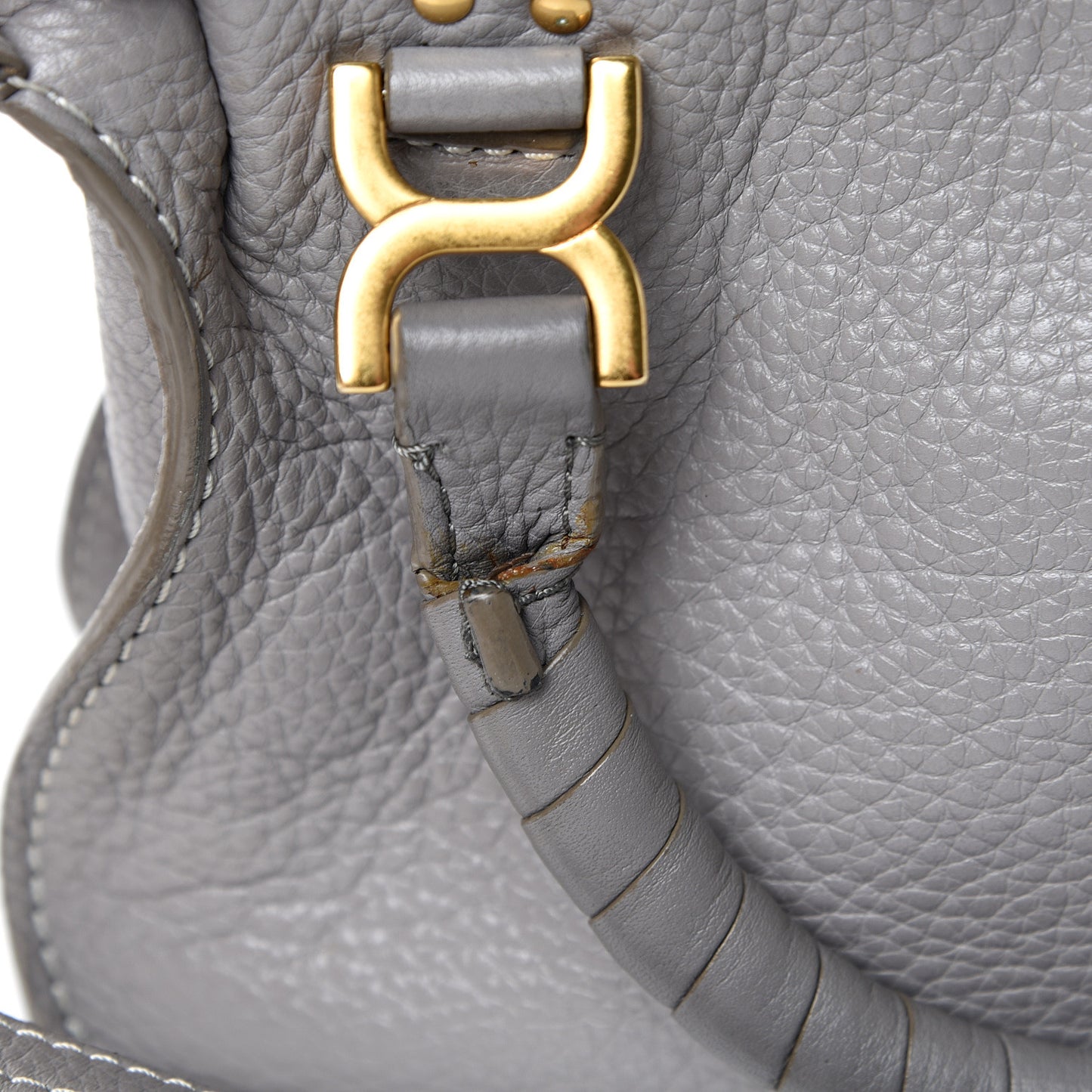 Calfskin Mini Marcie Satchel Cashmere Grey