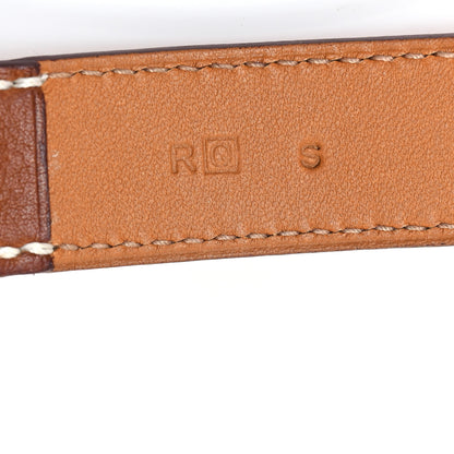 Hermes Barenia Etriviere Double Tour Bracelet S Fauve 4 of 6