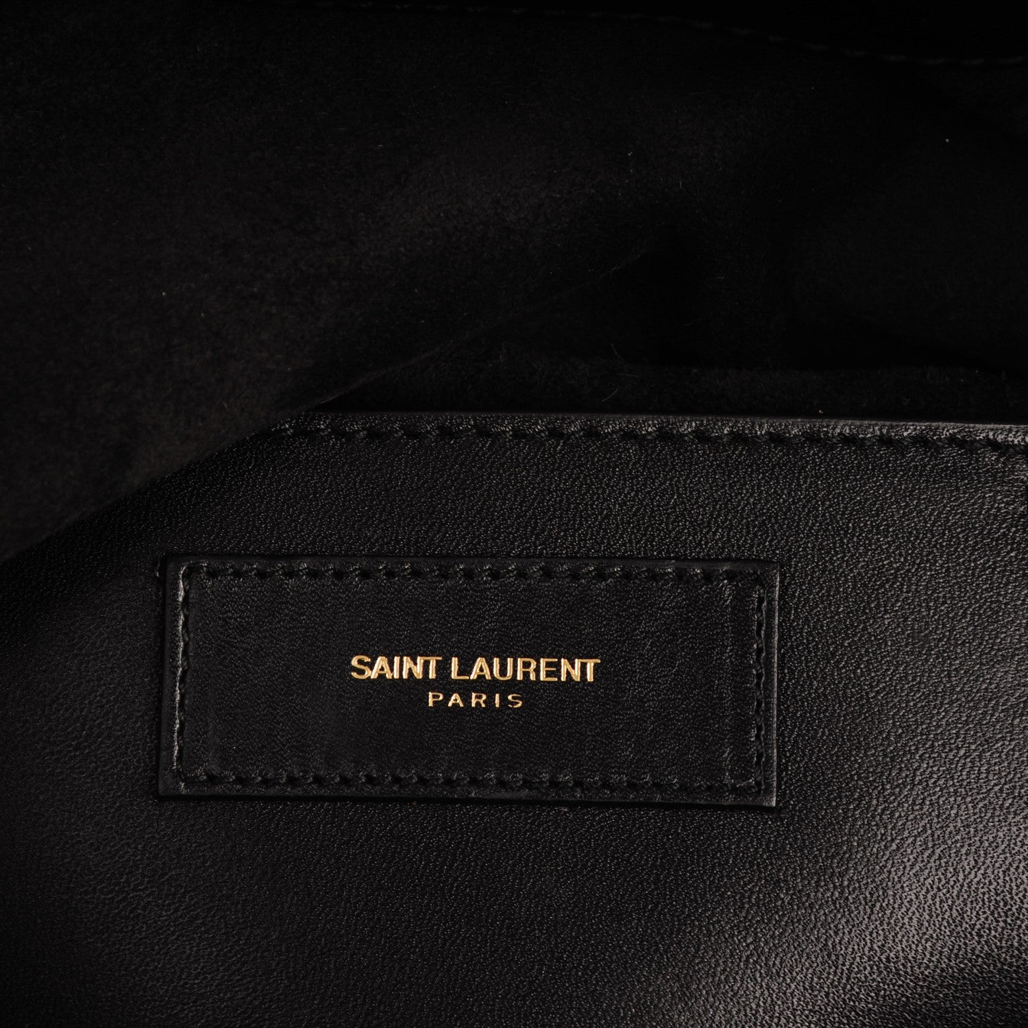 Saint Laurent Smooth Calfskin Courtney Fold-Over Clutch Black 6 of 7