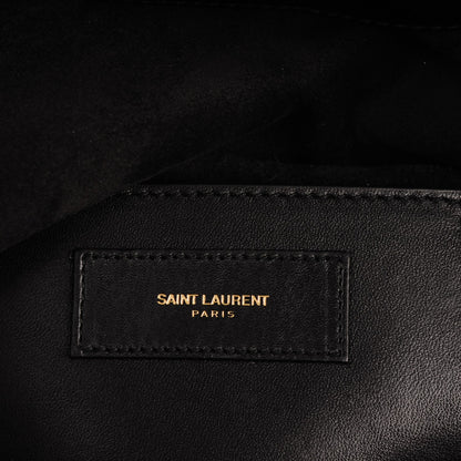 Saint Laurent Smooth Calfskin Courtney Fold-Over Clutch Black 6 of 7