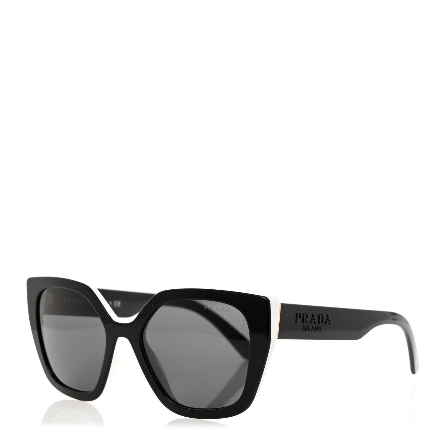 Prada Sunglasses SPR 24X Black White 1 of 8