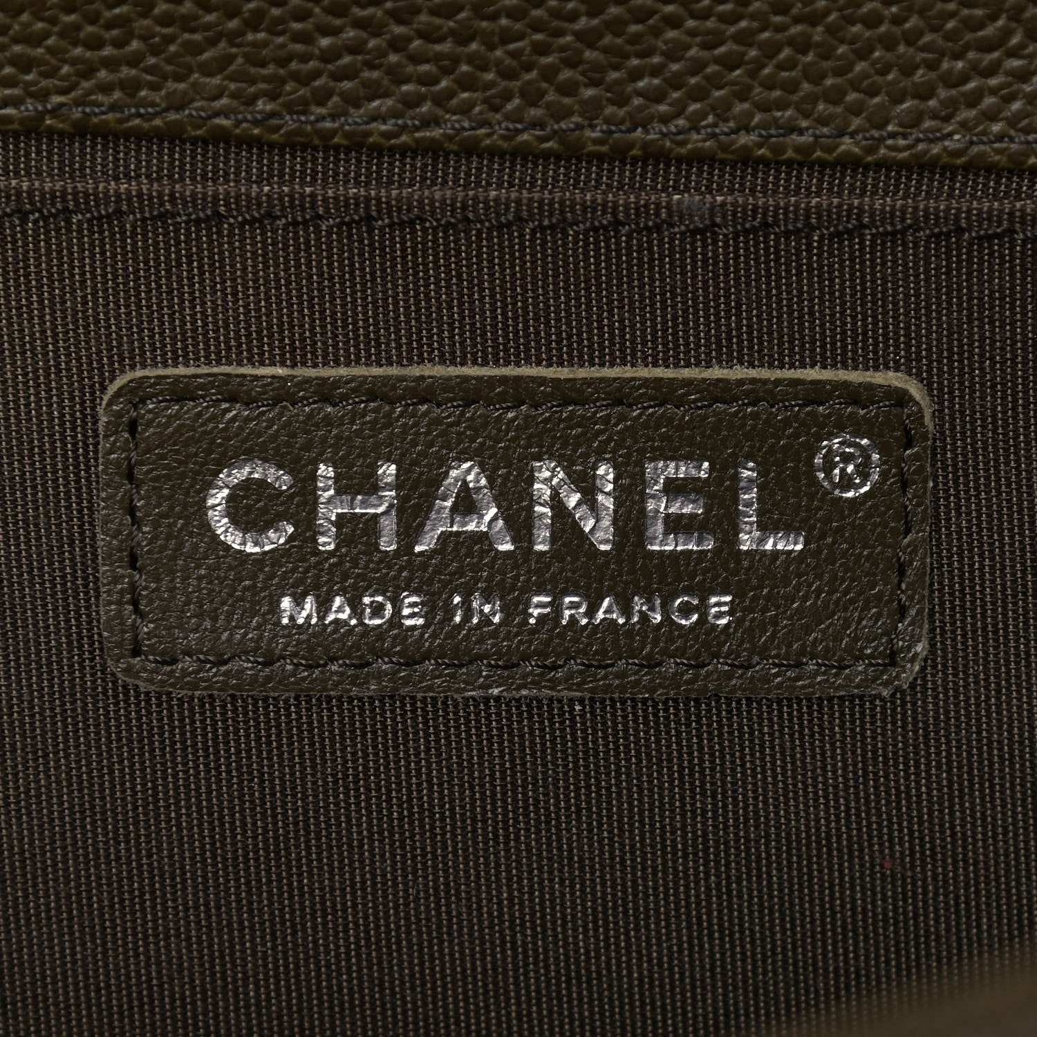 Chanel Caviar Quilted Medium Boy Flap Green 5 of 10