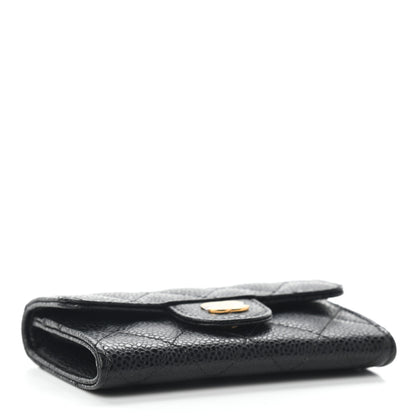 Chanel Caviar Quilted Flap Card Holder Black 4 of 8