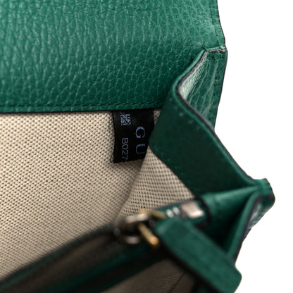 Gucci Pebbled Calfskin Small Dionysus Shoulder Bag Emerald 12 of 23
